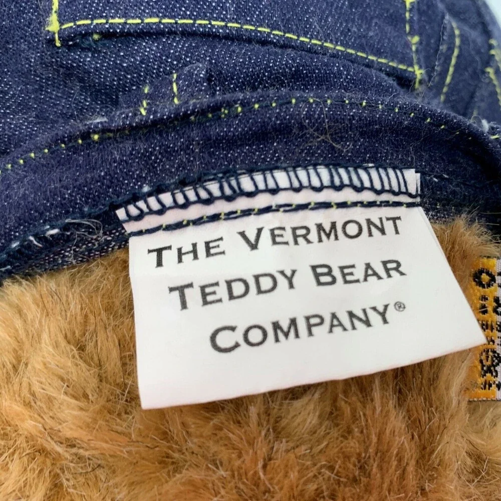 The Vermont Teddy Bear Company Plush Stuffed Animal Brown Arm‎ Tattoo Love